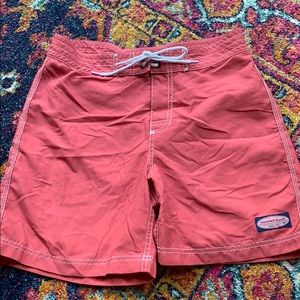 Vineyard Vines red swim shorts. Size 18